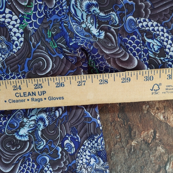 Willie Esco Vintage Shirt Mens XXL Dragons Allover Graphic Short Sleeve - Picture 8 of 10